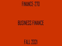 FINANCE 270